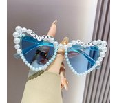 Nuevo amor perla gafas de sol alfabeto gafas Internet celebridad al aire libre calle gafas de sol