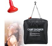 Bolsa de Ducha de Camping 40L,Bolsa de Ducha Solar, Bolsa de Ducha de Acampada Portatil, Bolsa de Ducha con calefacci Solar para