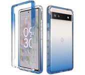 Transparente Carcasa del teléfono móvil Aplicable Pixel 8, 7, 6, Pro, 7A, 6A, Prevención de caídas Dos en uno Funda protectora