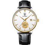 Reloj mecánico automático para hombres impermeable slim belt bow butterfly watch