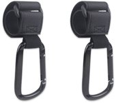 2 pcs Metal Baby Pram Hooks PU Stroller Carriage Storage Bag Hooks Universal Hanger Stroller Accessories