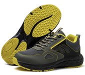 Zapatos de seguridad con punta de acero para hombre, zapatillas de trabajo transpirables, ligeras e indestructibles