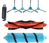 BPfire Roller Soft Brush Side Brush Cloth Mop for Cecotec Conga 5090 4090 6090 Vacuum Cleaner Robot Sweeper Cecotec