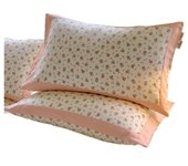 Cotton old cotton pillowcase a pair of summer small floral thickened cotton pillowcase 48x74cm