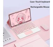 For Samsung Tab A8 Keyboard Case Mouse Bluetooth Wireless Spanish Keyboard Tablet Magnetic Cover Funda