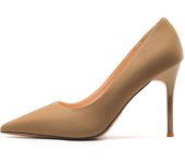 2024 new style women's shoes/sandals/high heels/stilettos/pointed toes/spring/summer/autumn/winter/banquet/wedding/work/leather/6.5 Black