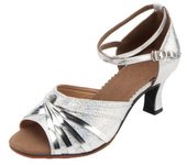 Zapatos De Baile Latino Para Niños Zapatos De Baile Cuadrado De Tacón Medio Para Mujeres Adultas Fondo Blando Zapatos De Baile De Tacón Bajo