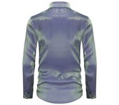 Men Long Sleeve Button Down Shirt Luxury Disco Party  Costume