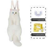 Diferentes alumnos gato blanco Mi mochila simulación mochila bolsa muñeca muñeca juguete de peluche regalo de cumpleaños ragdoll gato
