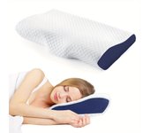 Pain relieving viscoelastic sleep pillow, back and sleep, 1 unit