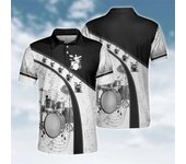 Drum Set Graphic Shirts For Men Fashion Summer 3D Printed Drummer  Shirt Casual Oversized Lapel Button Tees Tops