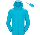 Ultra-light sun protection and waterproof windbreaker for men and women, suitable for outdoor sports hooded windbreaker