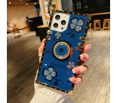 Funda de teléfono con soporte de anillo de lujo para Samsung Galaxy S23 FE S21 Plus S24 Ultra S22 S20 5G S9 S8 S23fe Note 20 9 8