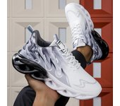 zapatillas para correr para hombre y mujer, zapatillas de tenis ligeras de malla transpirables, cómodas, planas y suaves, con cordones, para verano