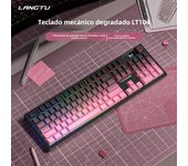 LT104 Teclado Tri-Mode RGB Personalizado Inalámbrico 2.4G Bluetooth Teclado Mecánico de Oficina