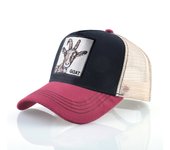 Fashion Trucker Caps With Embroidery Goat Patch Four Seasons Snapback Baseball Cap For Men Women Adjustable Visor Hat