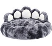 Acogedora y cómoda cama de perro con forma de pata para su amigo peludo esponjosa cama de perro estera del gato para dormir caliente espesado
