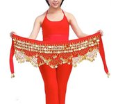 New Style, Bestseller, Hip Scarf, Belly Dance Coin Belt, Dancer Accessories