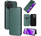 For Oppo Realme 10 11 X Gt5 Pro Plus 4G 5G Solapa Carcasa De Teléfono Móvil De Fibra De Carbono Magnética