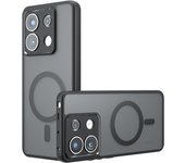 Aplicable a la caja magnética del teléfono móvil Xiaomi 14T, funda protectora mate de negocios anti-caída Qijia airbag Xiaomi 15Pro