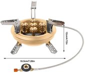 BRS burner, 16000W portable mini 5-core high-power gas stove, BRS-201 camping tourism picnic stove