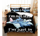 Cartoon Stitch Love Child Duvet Cover Set HD Comforter Cover Bedclothes for Kids Bedding Sets Bedroom Decor