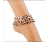 Vintage Multi-Layer Bells Ankle Bracelet Foot Jewelry Boho Summer Beach Barefoot Sandals Charms Anklet Women Legs Accessories