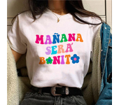 Tomorrow Sera Nice Karol g Tee women comic Y2K streetwear top female 2000s harajuku anime clothing