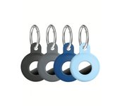 Airtag Holder Compatible Tag, Airtags Tracker with Keychain, Protective Silicone Apple Air Tags Case Key Ring Item Find