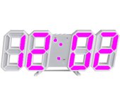 Reloj de pared digital para casa dormitorio Salón Despertador luz