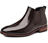 Chelsea botas de hombre de manga británica retro de talla grande botas de cuero británicas