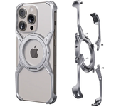Aircraft Aluminum Bumper Type Phone Case for Apple Iphone 13 14 15 Pro Max Corner Drop Protection Compatible with Magsafe Shell