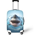 Shark Luggage Covers for Suitcase Travel Suitcase Case Protector Elastic Washable Baggage Covers Travel Accessories Packing Organizers for Camping Holiday Trip Outdoor