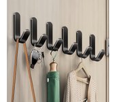Ganchos Adhesivos para Pared, 15 Piezas Colgadores pared Adhesivos, Percha Adhesivas Sin Taladro, Ganchos Adhesivos para Colgar, Soporte de Pared para Toallas de Baño, Cocina y Baño, Blanco