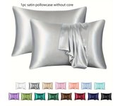 Buy Cool Soft Deluxe Satin pillowcases Satin Pillowcase for Hair and Skin (black, 50.8x76.2 cm) Pillow Cases Queen Size 1pc - Satin Cooling Pillow Covers with Envelope Closure black white black satin pillowcase queen Satin pillowcase