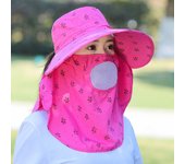 Gorra de Sol para Mujer Protección UV para Cuello y Cara Perfecto para Senderismo, Playa, Ciclismo y Montañismo