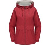 Thin windbreaker paired with women's hooded, solid color casual jacket