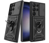 Funda de Samsung Galaxy S24 S23 S22 Ultra S21 S20 Plus Fe A54 A34 5g Anti-Arañazos con Soporte de Cámara y Anillo
