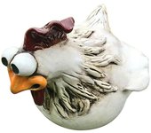 Decoración de valla de pollo divertida, estatuas de resina para jardín, granja, escultura de gallina, artesanía de arte