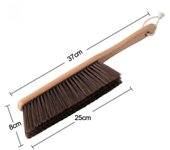 Cepillo de cerdas de madera Natural, molinillo de barra de escritorio antiestático, cepillos de limpieza de café en polvo, escoba de barrido para cama doméstica, 1 ud./2 uds.
