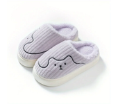 Women Cute Cartoon Fuzzy House Slippers Closed Toe Super Soft Sole Slip On Plush Shoes Winter Cozy & Warm Home Slippers