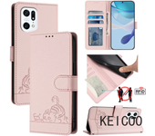 For Oppo Reno 7 8 Solapa Carcasa Del Teléfono Móvil Find X5 X6 Lite Pro Plus China 5G Stand Anti - Drop Card Slot Shell