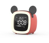 Reloj despertador Digital de carga de dibujos animados para niños, luz nocturna electrónica, reloj de escritorio
