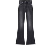 TRAFZA Trousers For Women 2023 Trend Denim Solid Sheath Long Pants Female With Pockets Chic And Elegant Women's Flare Jeans