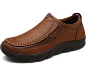 Zapatos para caminar para hombre, mocasines informales Retro hecho by hand, zapatillas sin Cordones, Talla Big 39-48