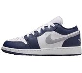 Leten Women's Air 1 Low Retro Sneakers - White/University Blue (Style Code: 553560-141) Work shoes