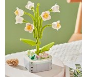 Sunflower Bouquet Building Kit DIY Eternal Orchid Flowers Block Toy Set Rose Potted Bricks Assembly Girl Adult Friend Gift