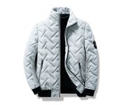 Chaqueta de algodón para hombre, abrigo ligero con cuello alto, estilo corto, tendencia, otoño e invierno, novedad
