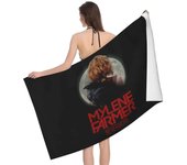 Mylene Farmer Nevermore 2023 Beach Towel Quick Drying French Singer Super Soft Microfiber Bath Sauna Towels