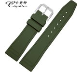 Caphter Fluoride Rubber Strap Watch Band Bracelet Compatible With IWC Watch Big Pilot Portofino TOP GUN Portugieser 20mm 21 22mm